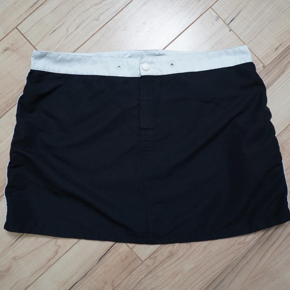 Xhilaration Black & White Colorblock Board Skirt Y2K Sporty XL